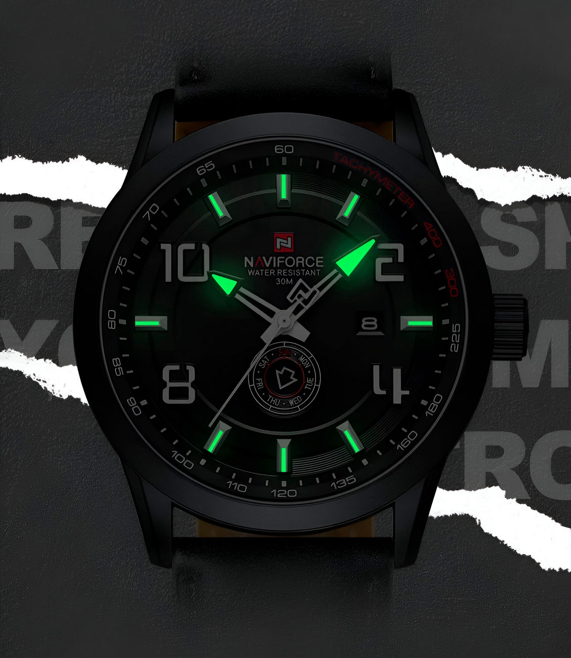 Reloj Naviforce Casual Nf9229 Cuero Hombre